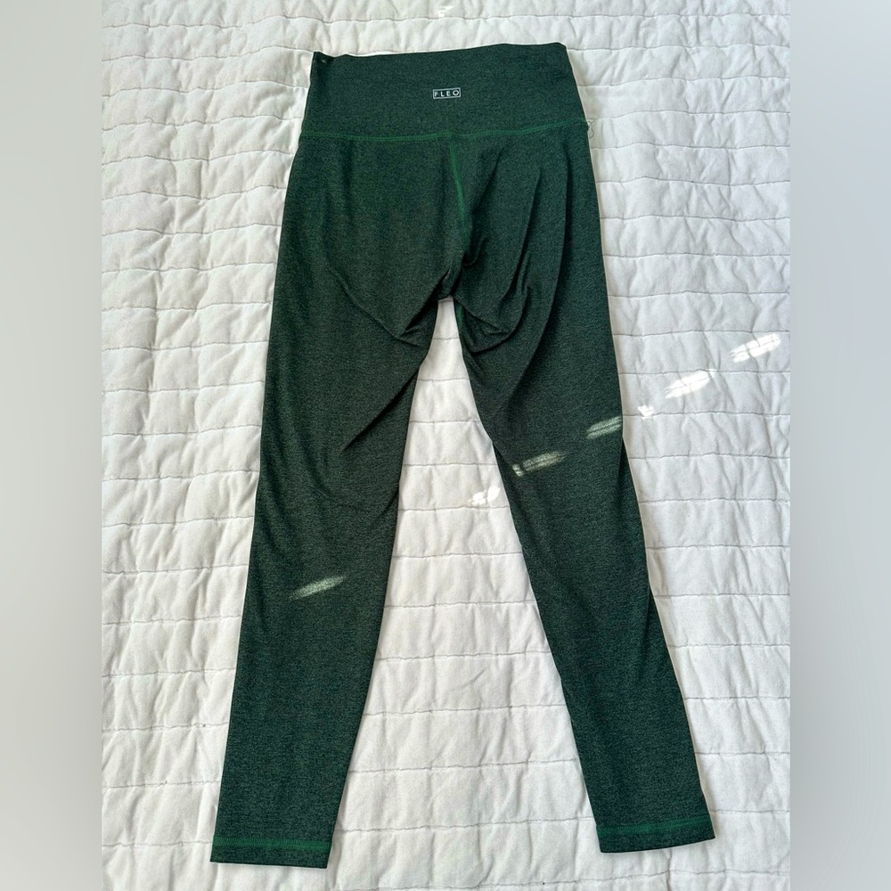 Fleo Forest Green High-Waist Leggings